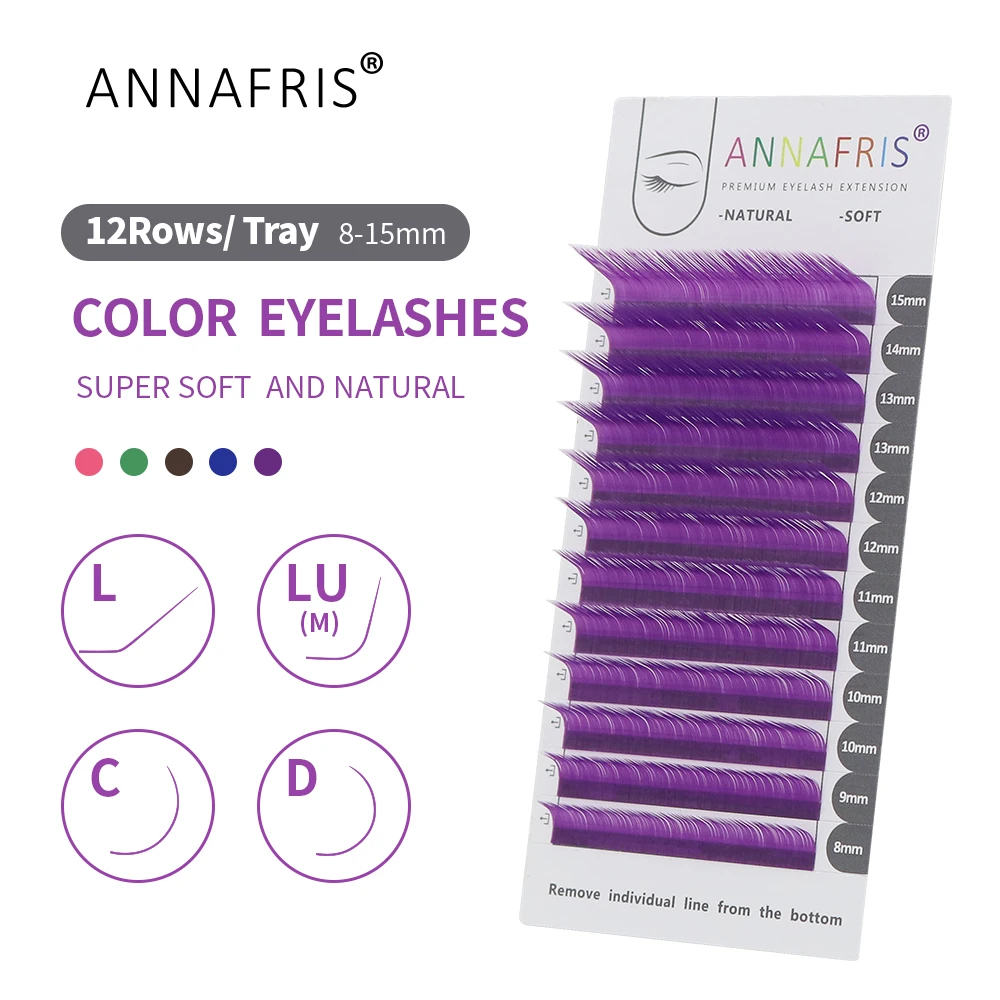 Lash Tile Palette - ANNAFRIS 컬러 가짜 밍크 속눈썹 고품질