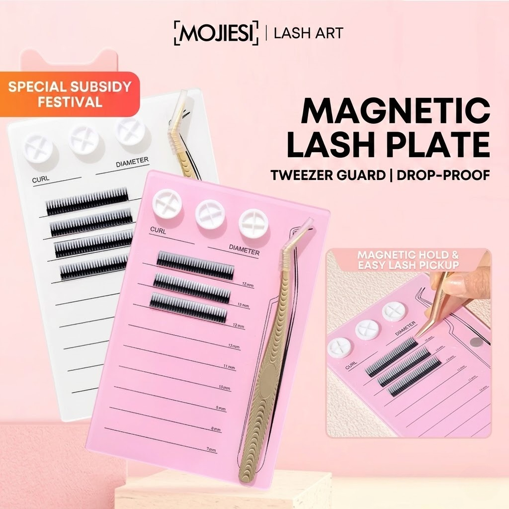 Lash Tile Palette - 마그네틱 속눈썹 연장 팔레트 & 글루