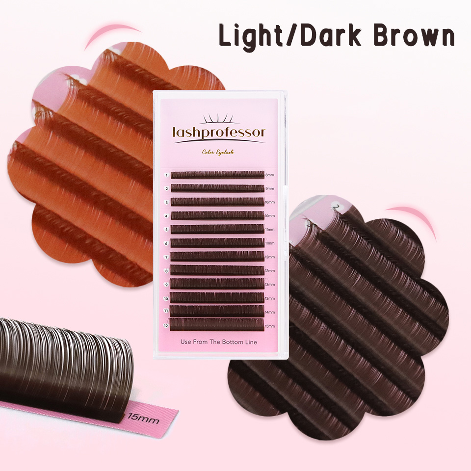 Lash Tile Palette - 다크 브라운 속눈썹 연장 0.05 0.07mm