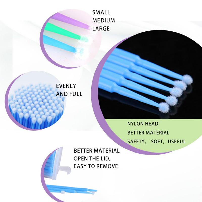 500개 속눈썹 연장 클리닝 면봉 긴/짧은 팁 속눈썹  - Eyelash Extension Usa 리뷰 및 가격