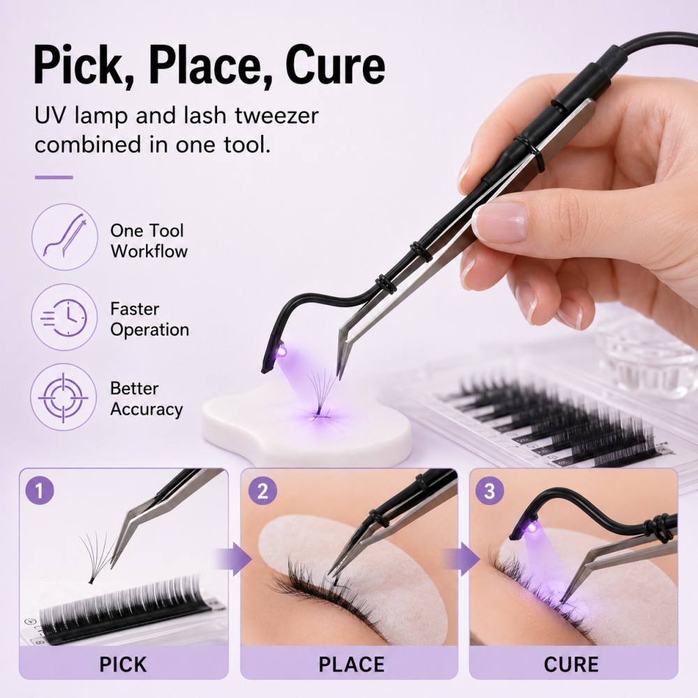 미니 UV LED 핀셋 라이트 1초 빠른 경화 라이트  - Eyelash Extension Led 리뷰 및 가격