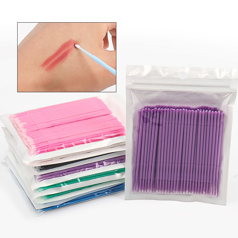 100개/봉지 대나무 속눈썹 연장 클리닝 면봉 래쉬 리 - Eyelash Extension Usa 리뷰 및 가격