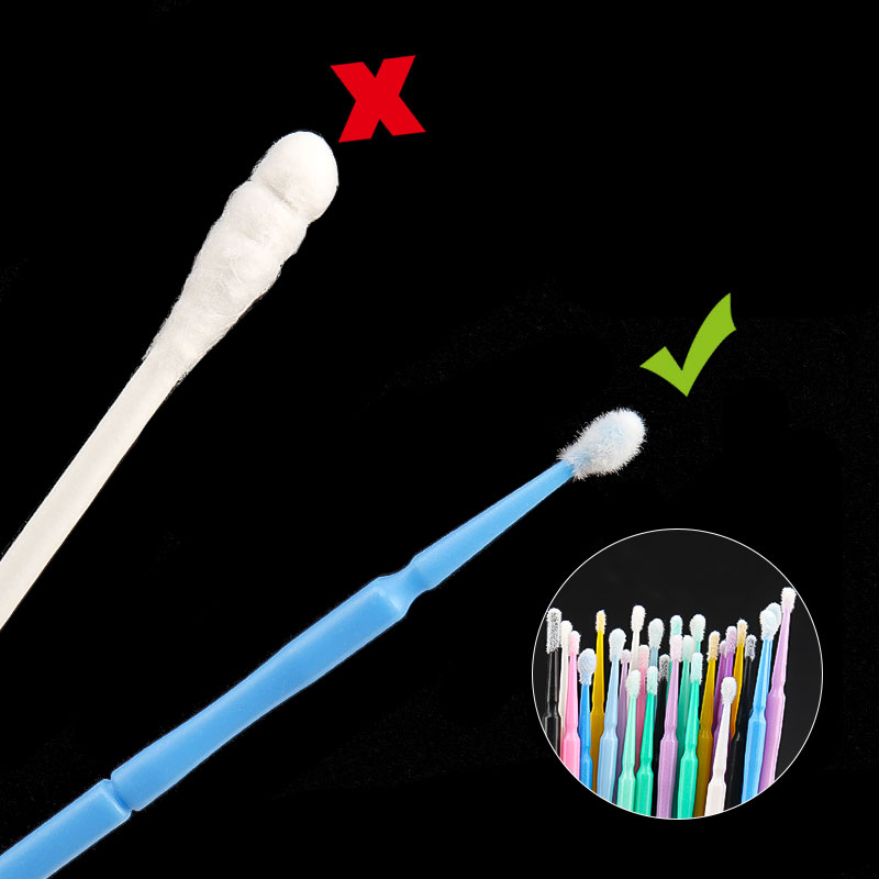 100개/봉지 대나무 속눈썹 연장 클리닝 면봉 래쉬 리 - Eyelash Extension Usa 리뷰 및 가격