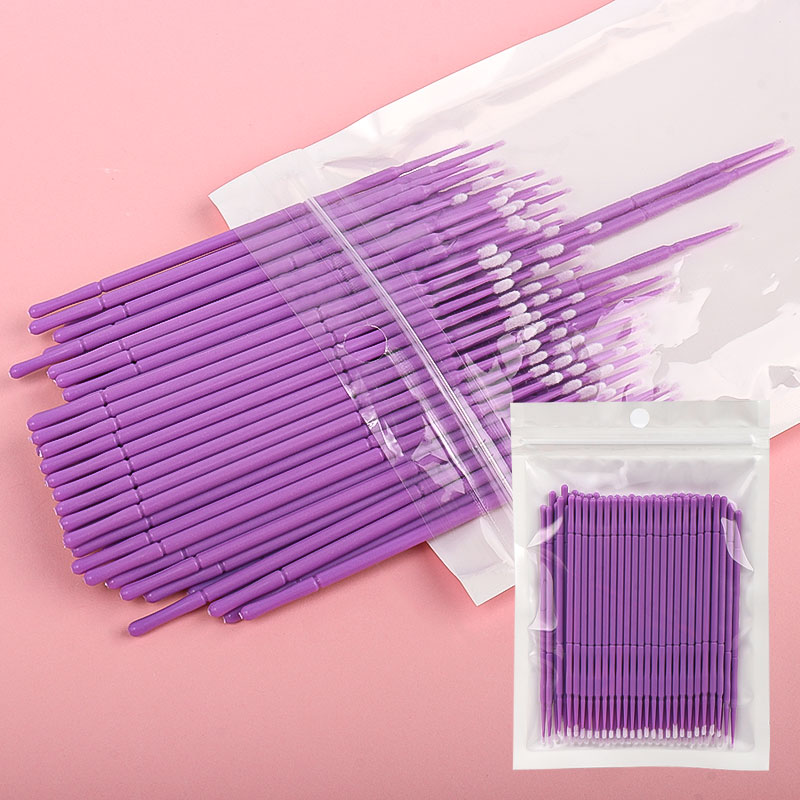 100개/봉지 대나무 속눈썹 연장 클리닝 면봉 래쉬 리 - Eyelash Extension Usa 리뷰 및 가격