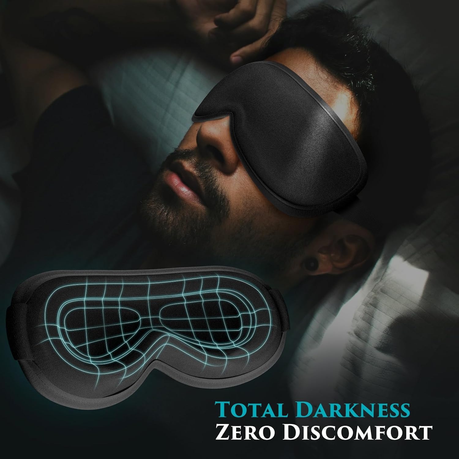 수면용 안대 - 조절 가능한 스트랩이 있는 수면용 안대 - Eyelash Extension For Men 리뷰 및 가격