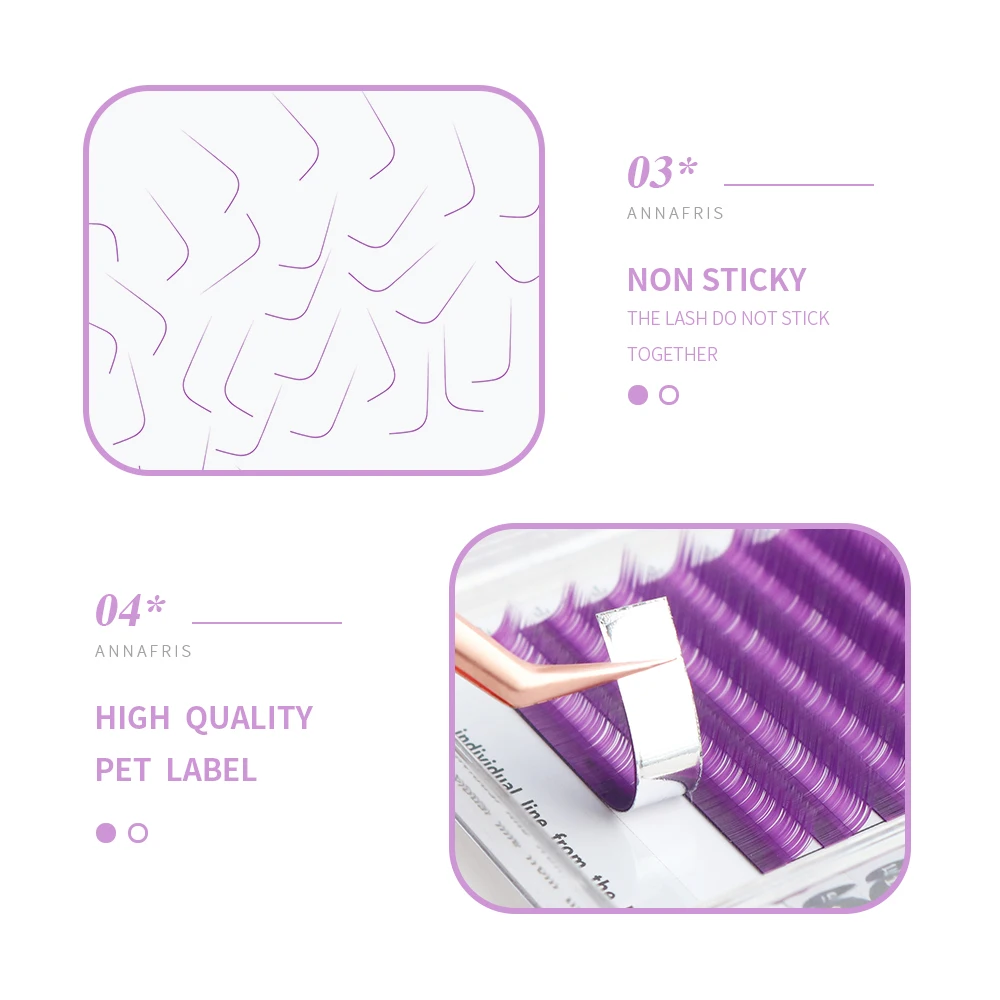 ANNAFRIS 개별 컬러 속눈썹 연장 C D 컬 러시 - Lash Tile Palette 리뷰 및 가격