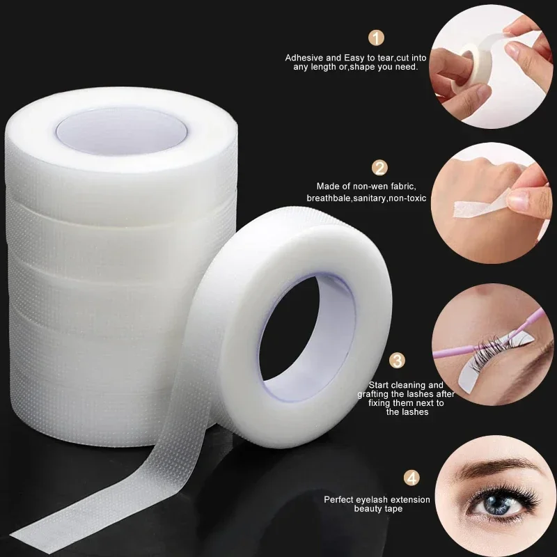 투명한 미세공기 통기성 원단 속눈썹 테이프 9M 10야 - Eyelash Extension Usa 리뷰 및 가격